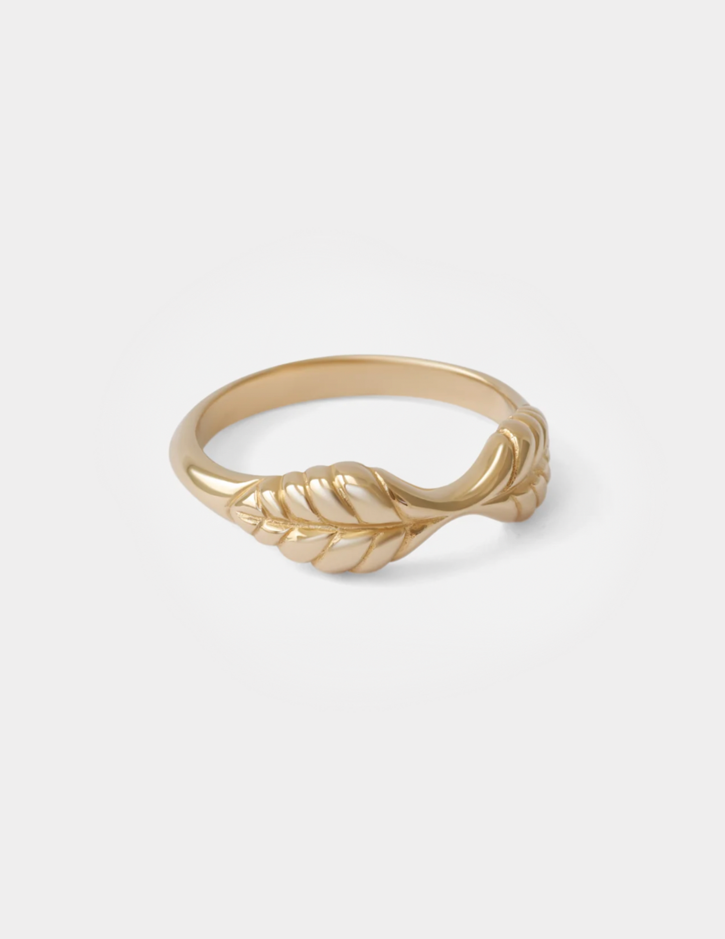 Double Leaf Stacker Ring