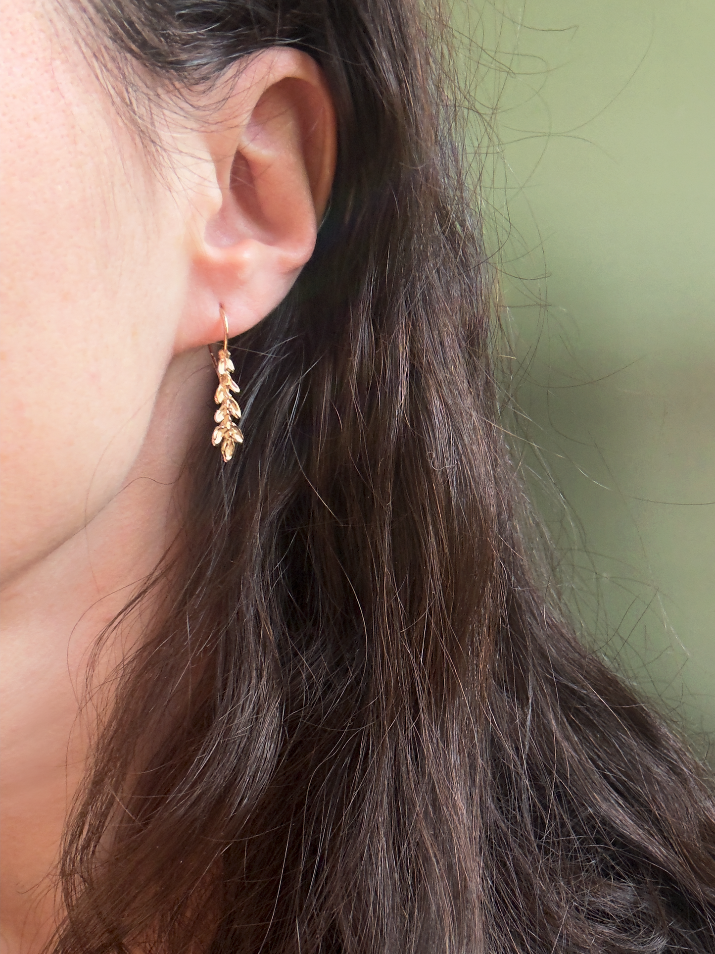 Hinged Branch Drops // 14K Y
