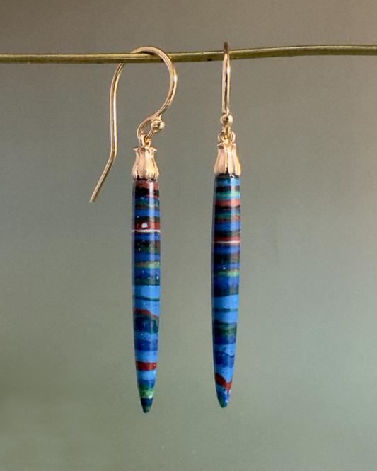 Little Mirror Bead Drops // Rainbow Calsilica