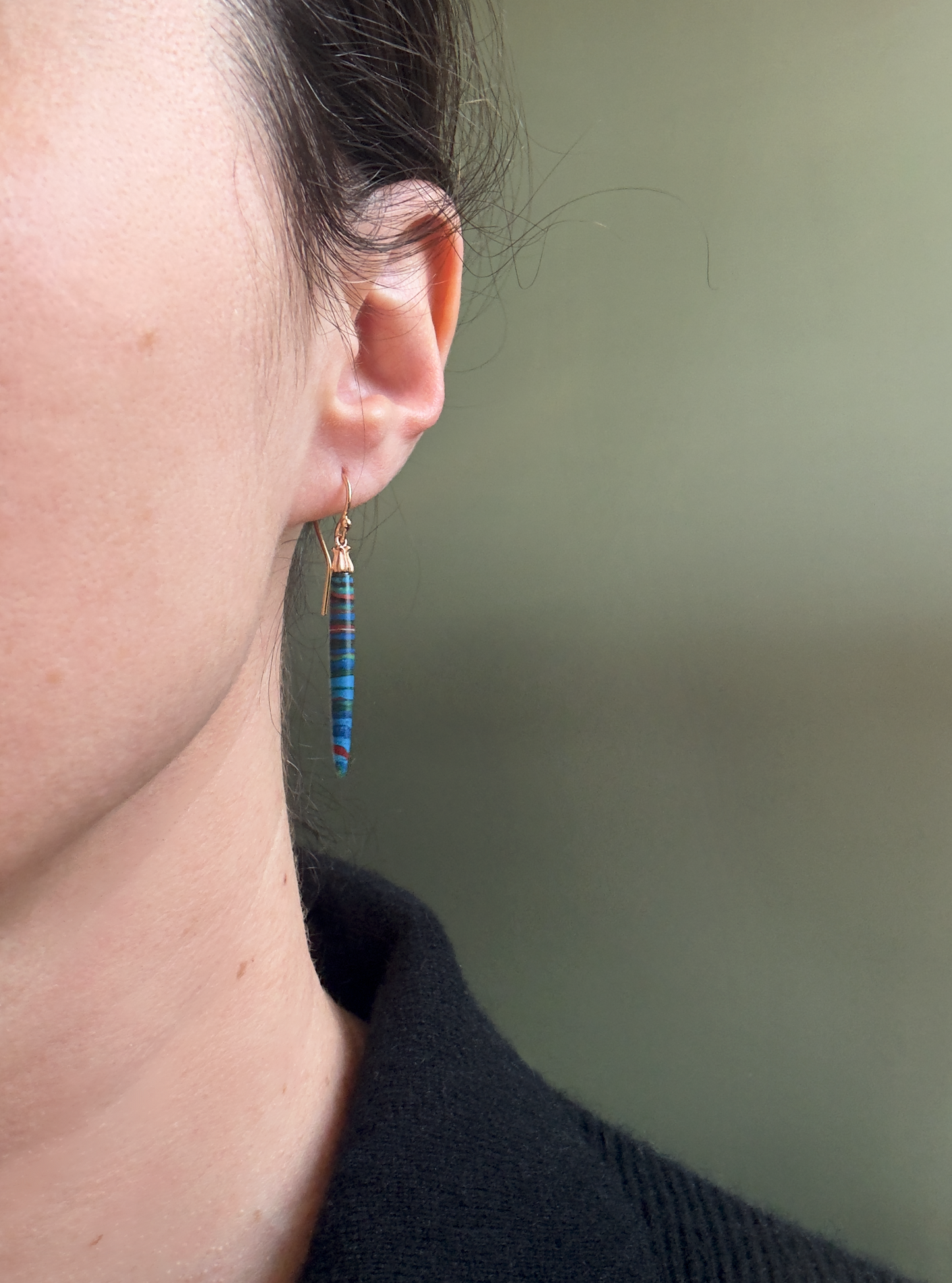 Little Mirror Bead Drops // Rainbow Calsilica
