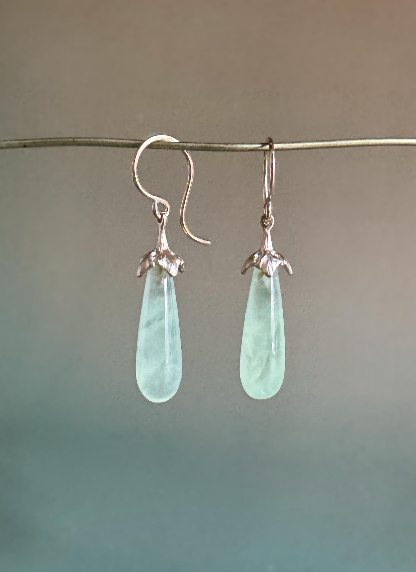 Mirror Drops // 14KY // Prehnite