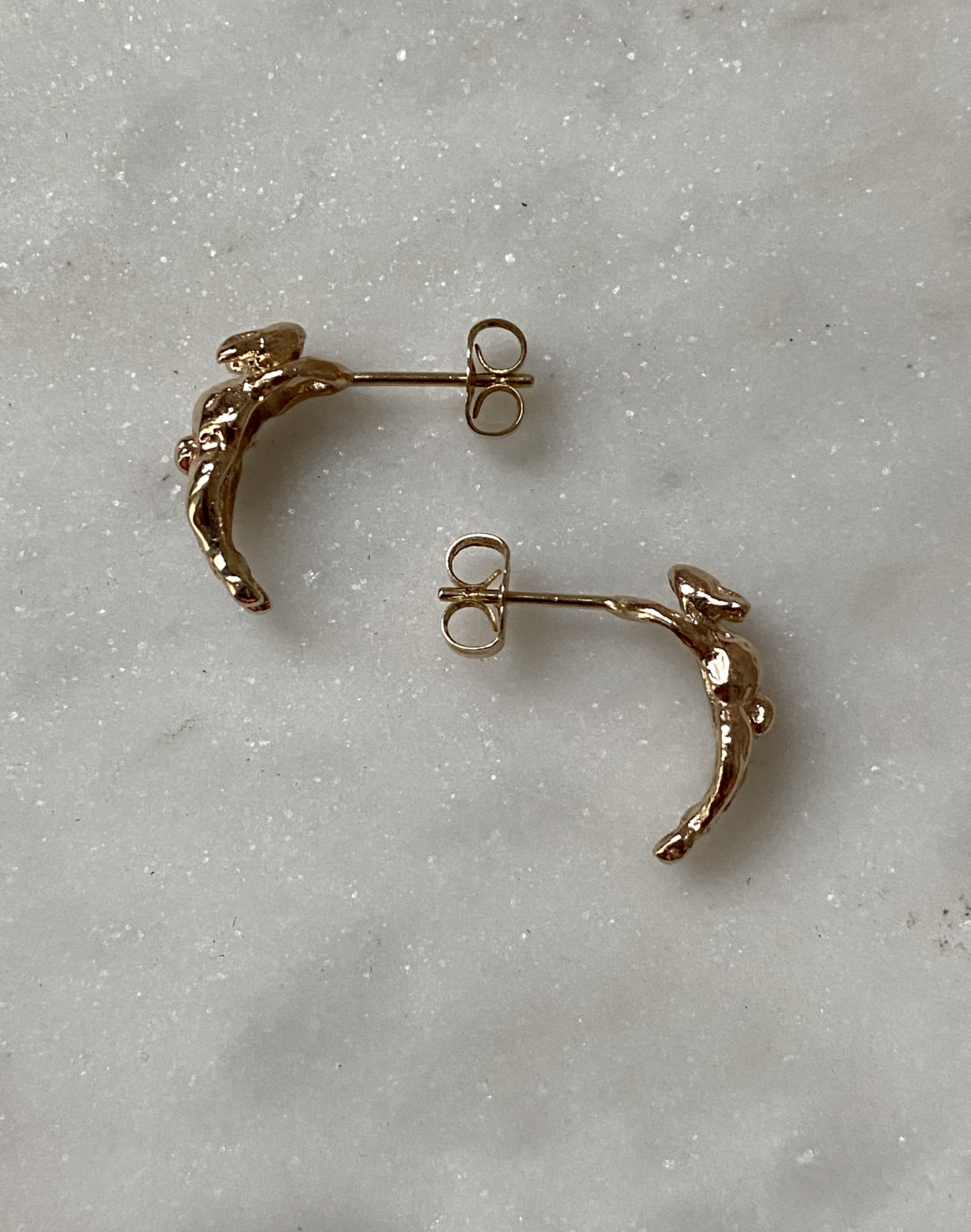 Bunny Earrings // 14K gold