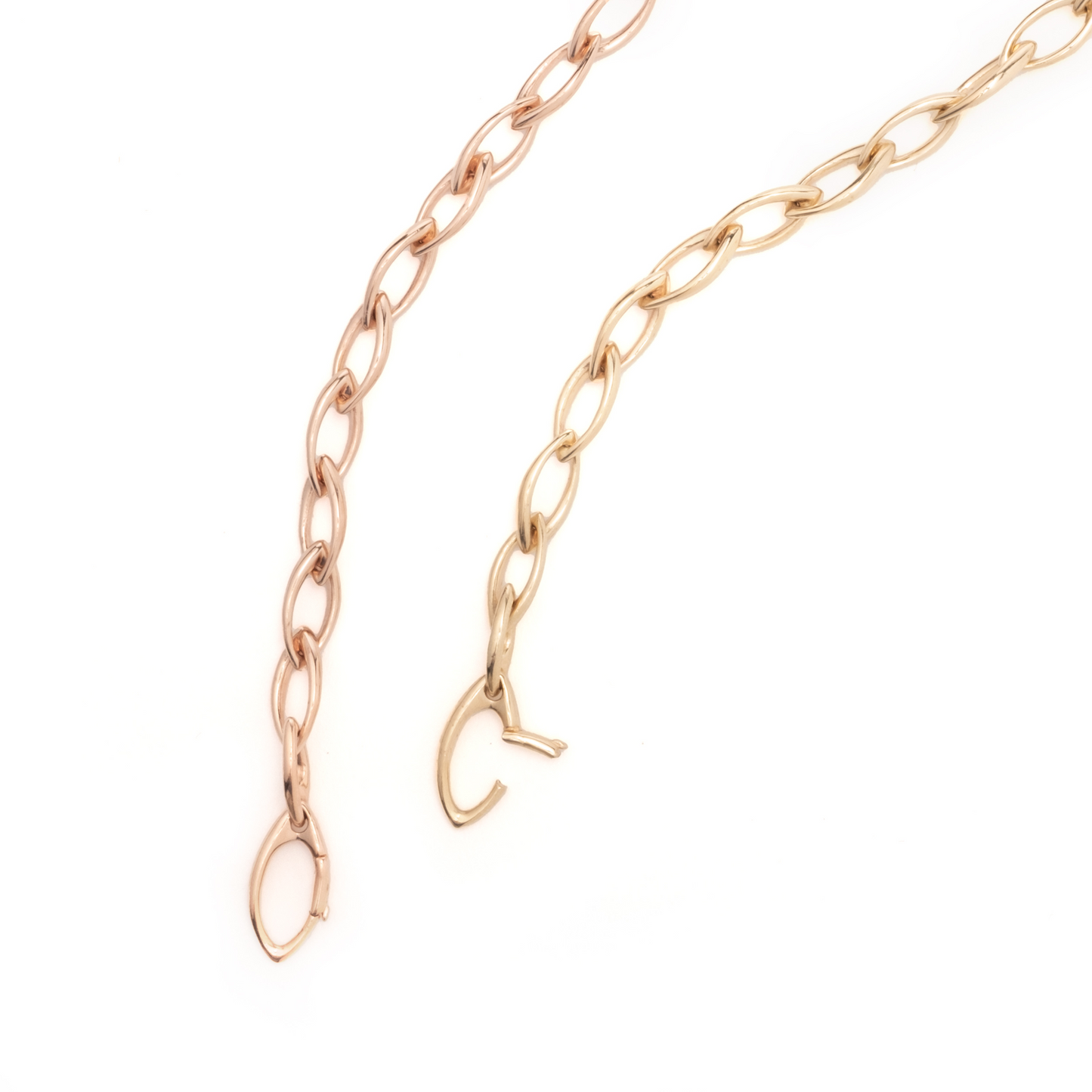 Oblong Chain Necklace // 14K gold