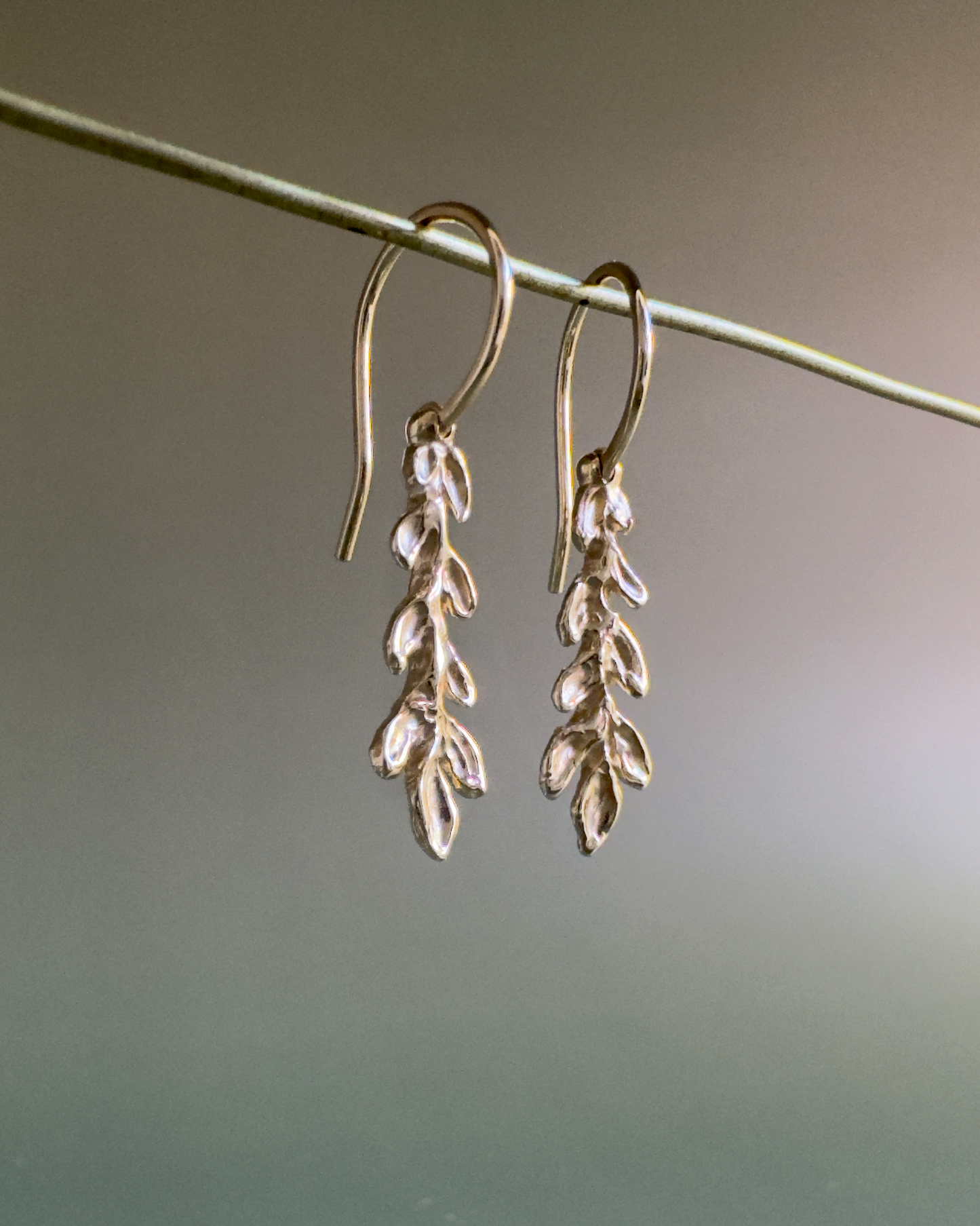 Hinged Branch Drops // 14K Y